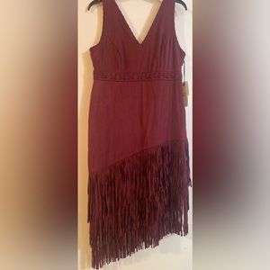Nwt fringe Western dress large
